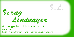 virag lindmayer business card